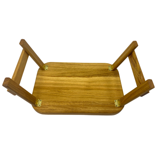 Стіл-таця для сніданку в ліжко дерев'яний, універсальний, дубовий, прямокутний 37х25 см Кам'янець-Подільський