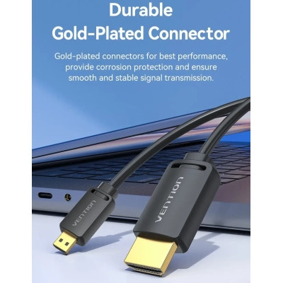 Кабель HDMI M - Mini M, 1.5 м, V2.0 4K 60Гц 18Gbps HDR Dolby Vention Винница - изображение 7
