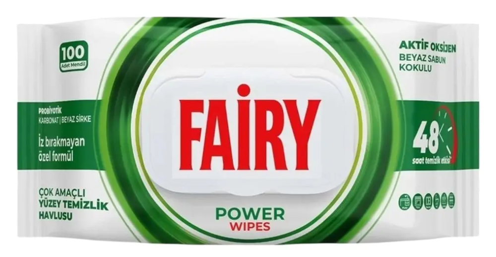 Вологі серветки для прибирання Fairy Power Wipes 100 шт Гостомель - фото 1