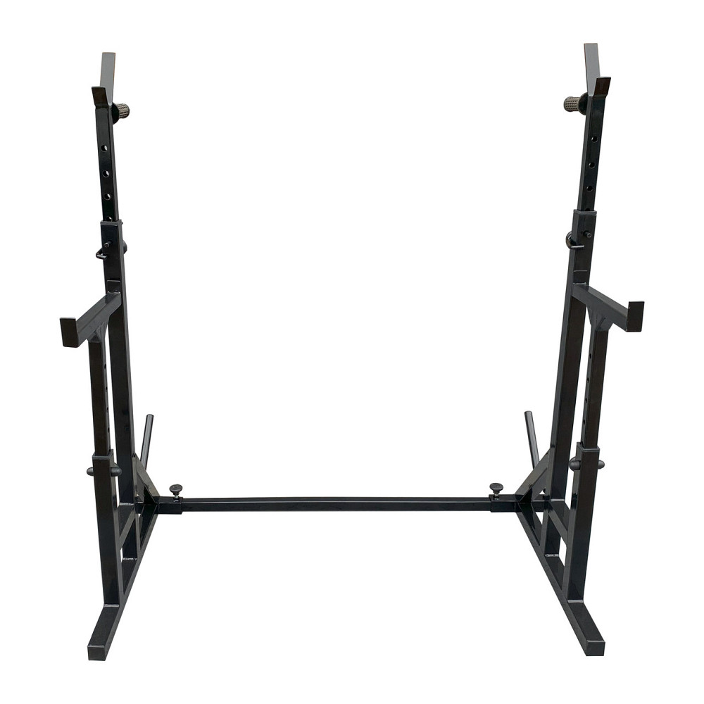 Стійки під штангу 50 на 50 мм Чорний зі страхувальними упорами, брусами та штирями для зберігання блінів Київ - фото 3