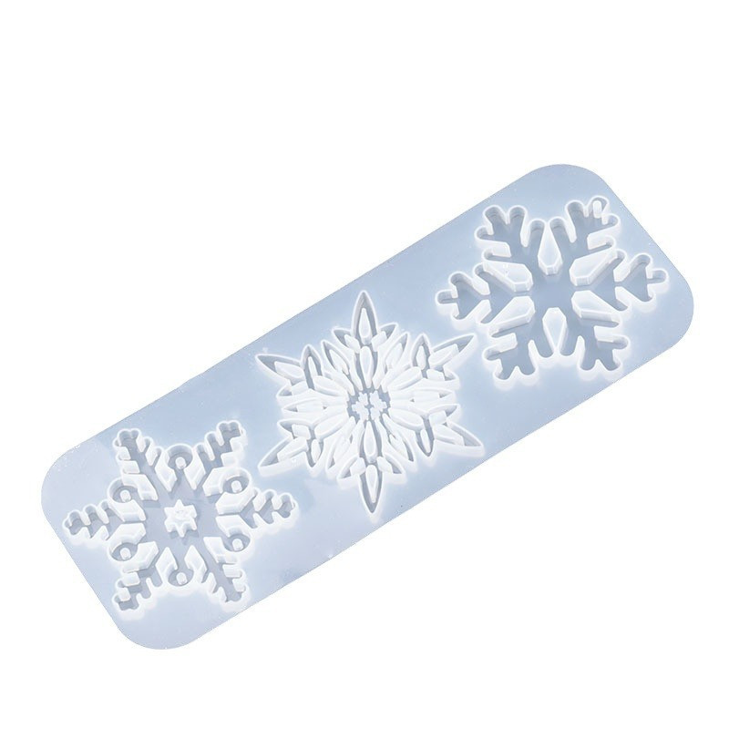 Молд новогодний Снежинки 230 на 88 мм серый Киев - изображение 4