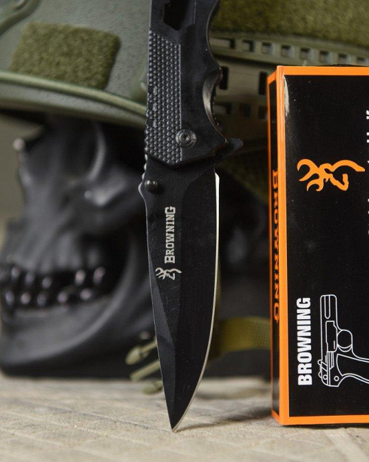 Ніж складань Browning зі стропорізом black ВТ4793 Одеса - фото 7