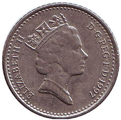 Монета 5 пенсів. 1996 рік, Великобританія. Полтава - фото 1