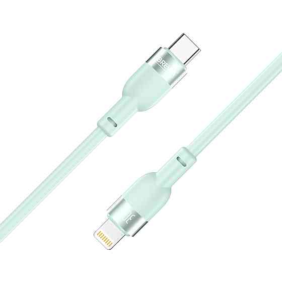 Кабель Brevia Type-C to Lightning 30W 1,2м, м'ятний ZIP (52120MCLZ1) Львів