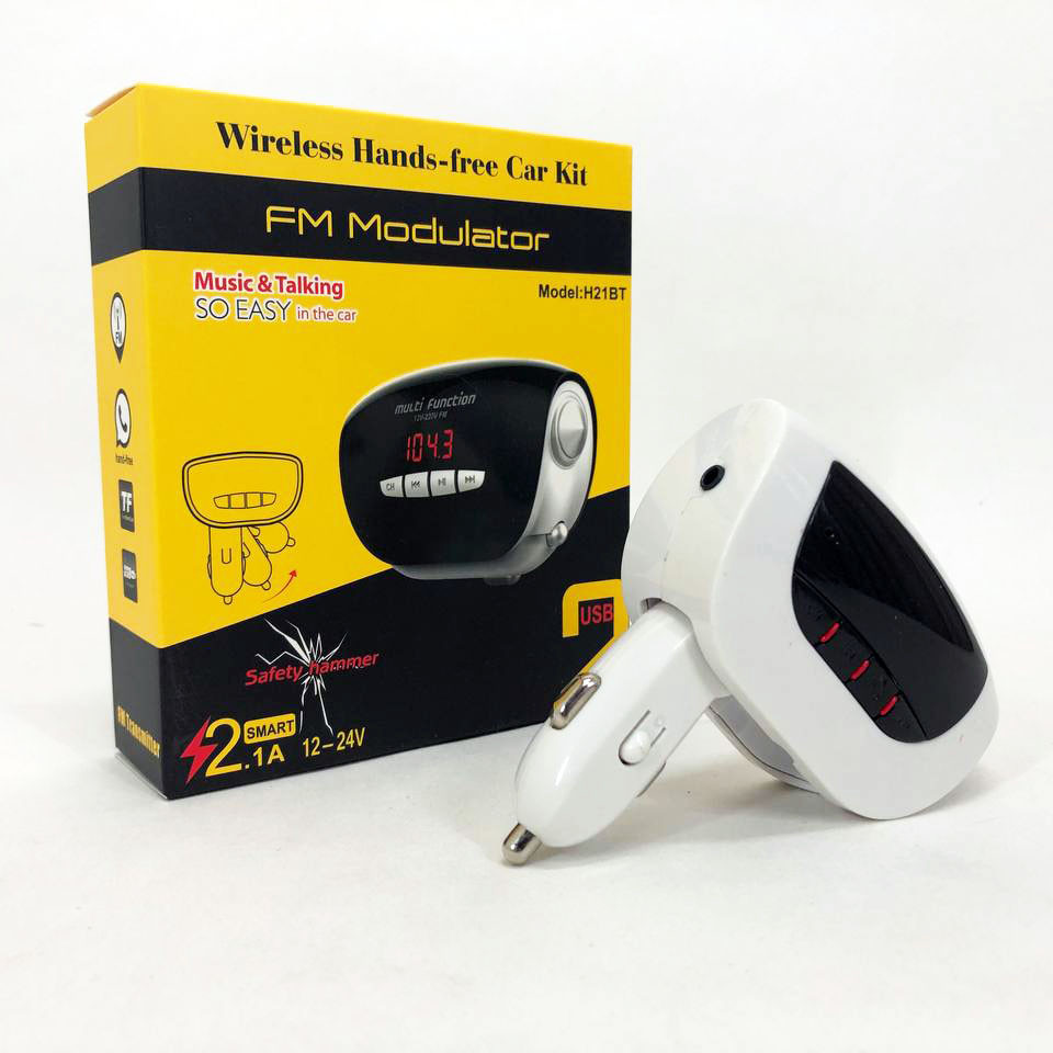 Автомобильный модулятор fm с usb MOD. H21 BT, Блютуз трансмиттер для авто, Блютуз фм трансмиттер NZ-51 Львов - изображение 16