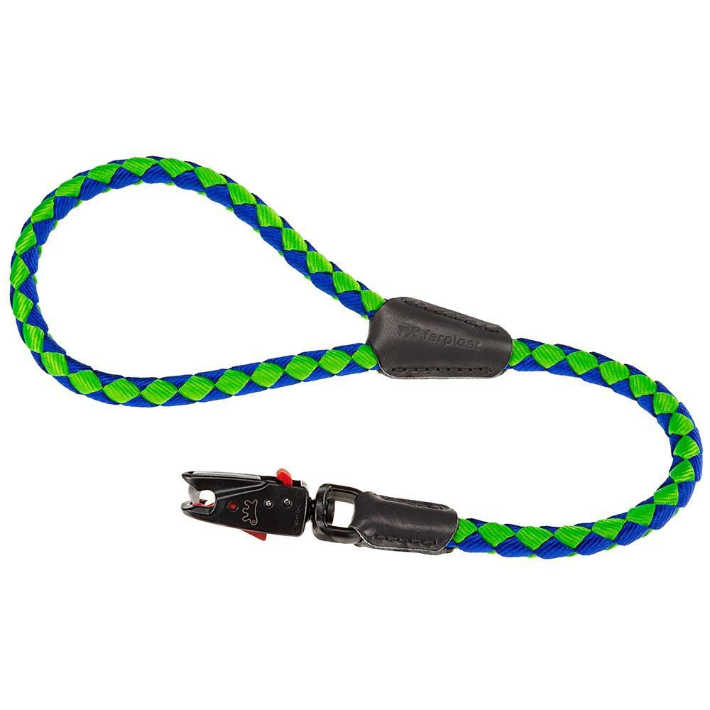 Короткий повідок з автоматичним гачком для собак Ferplast Twist Matic GM (Ферпласт Твіст Матіс Джі М) GM 12/60 - he 12 мм x L 60 см - max 35 кг, Синій Запоріжжя - фото 1