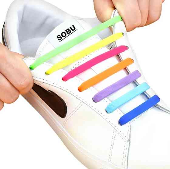 Шнурки силиконовые ленивые 16 шт Смела