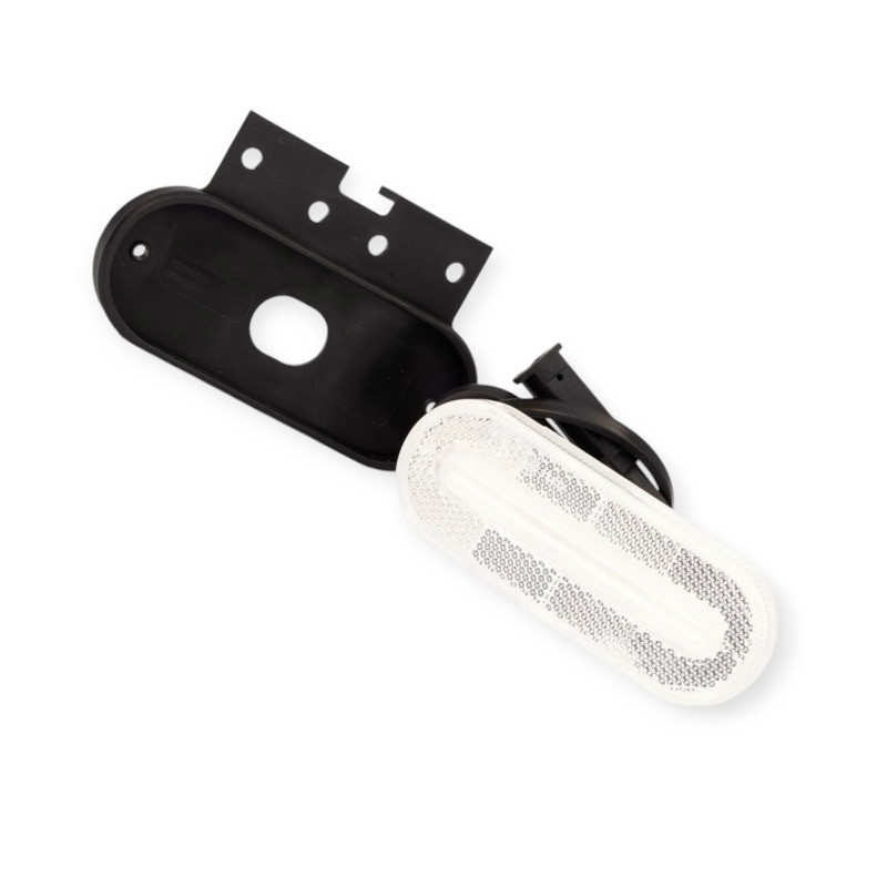 Фонарь овальный белый 125х50мм с кронштейном FT-070 B, K маркерный Мукачево - изображение 3