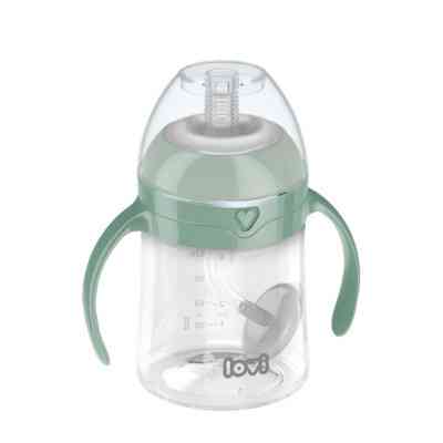 Поїльник-непроливайка Lovi з трубочкою та обтяжувачем 150 мл - зелена (35/364) Вінниця