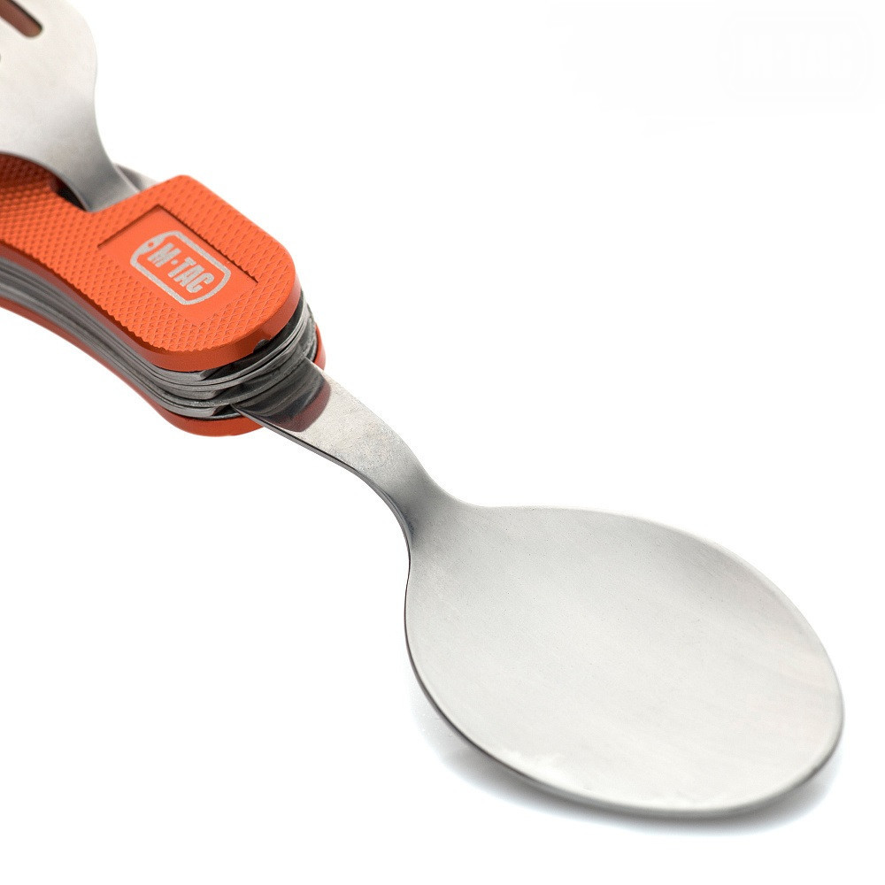 Багатофункціональний складаний Мультитул (Вилка ,Ложка ,Ніж ,Відкривалка) 4в1 M-Tac (60012035) Нержавіюча сталь Нововолинськ - фото 4