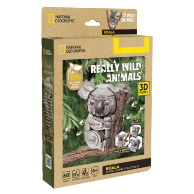 Пазл Cubic Fun тривимірний Дикі тварини Коала (DS1176h) Вінниця - фото 2