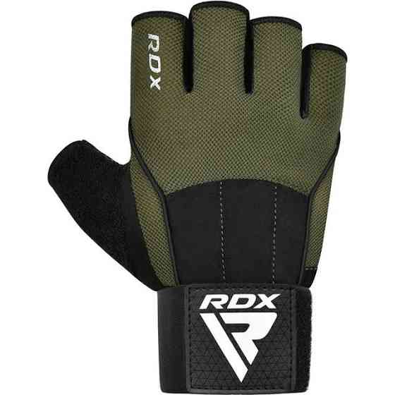 Рукавички для фітнесу RDX W3 ARMY GREEN WITH EVA PADDING-M Каменское