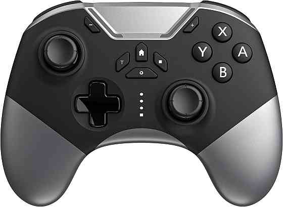 Ігровий контролер FONLAM Pro Wireless для Nintendo Switch, ПК, Android, iOS, Bluetooth-геймпад з RGB та макросами, чорний Київ