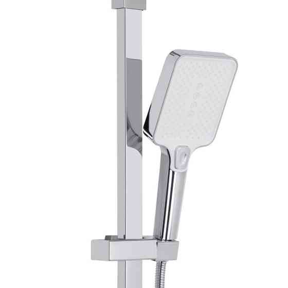 Душевая система из латуни Qtap Swan Cascada на три потребителя (с изливом) QTSWA111CRW45570 Chrome/White Харьков