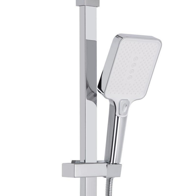 Душевая система из латуни Qtap Swan Cascada на три потребителя (с изливом) QTSWA111CRW45570 Chrome/White Харьков - изображение 5