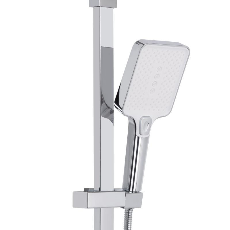 Душова система з латуні Qtap Swan Cascada на три споживачі (з виливом) QTSWA111CRW45570 Chrome/White Харків - фото 5