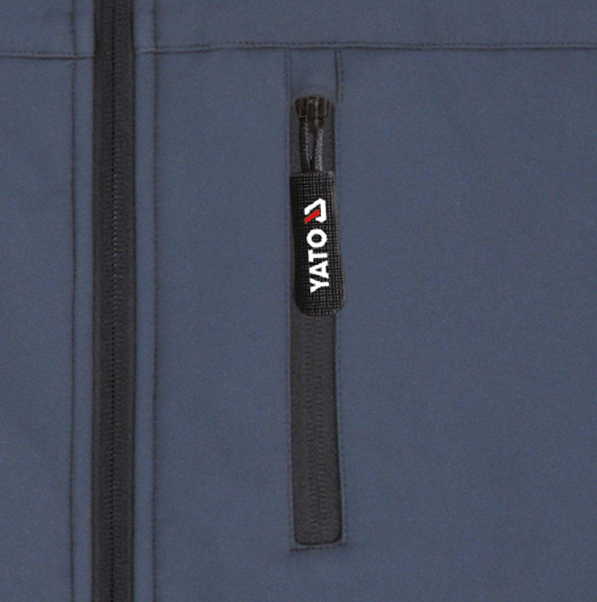 Куртка робоча SOFTSHELL YATO розмір S, чорно-темно-сіра, 3 кишені, 96% поліестер і 4% спандекс(DW) Одесса - изображение 8