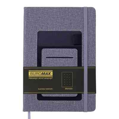 Книга записная Buromax COMFORT А5 96 листов точка, серый (BM.295309-09) Винница