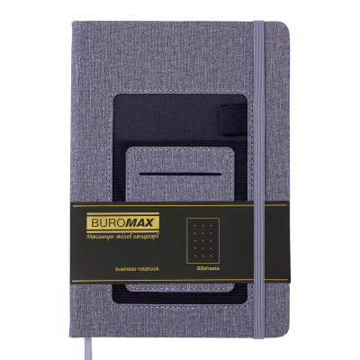 Книга записная Buromax COMFORT А5 96 листов точка, серый (BM.295309-09) Винница - изображение 2
