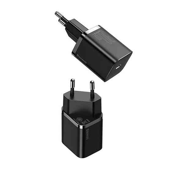Мережевий зарядний пристрій Baseus Super Si quick charger IC 30W EU Black Київ