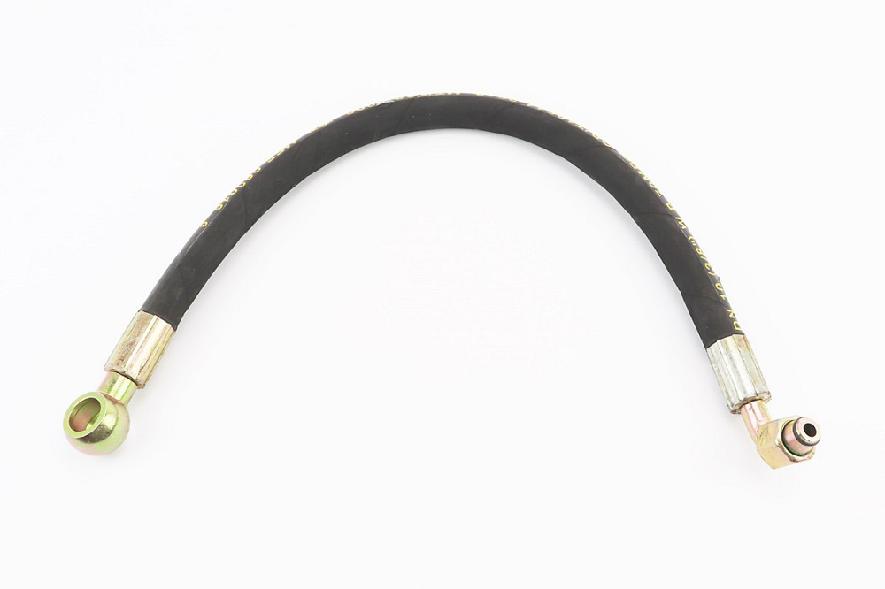 Шланг гідравлічний (L-55см, фітінг1 під болт D-18mm, фітінг2 90град, гайка М18) Бершадь - изображение 1