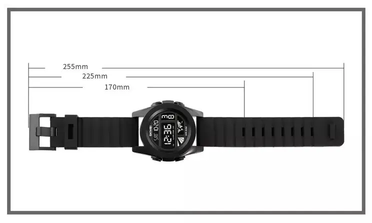 Мужские спортивные часы Skmei 1906 Черный циферблат Киев - изображение 9