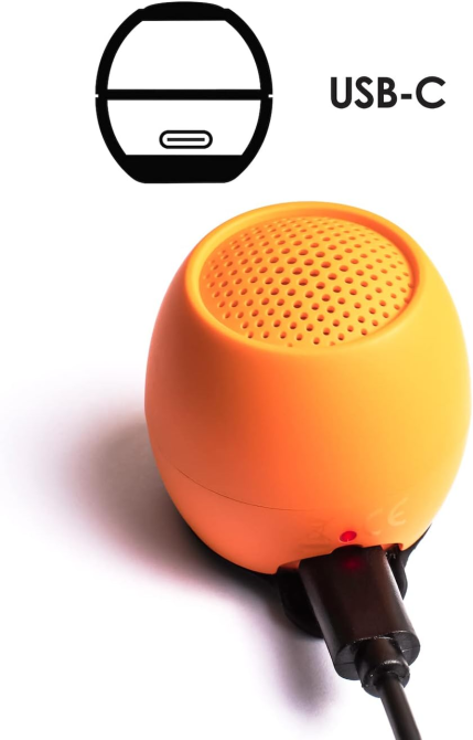 Портативна Bluetooth колонка Boompods Zero Orange Бездротова міні акустика 10W Водонепроникна IPX6 з мікрофоном та функцією селфі Київ - фото 6