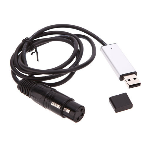 Кабель перехідник USB DMX512 для керування світловими приладами через ПК з мікропроцесором 1 м Київ - фото 1