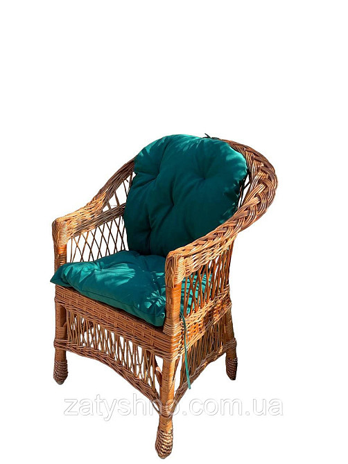 Плетеное кресло с подушкой Киев - изображение 4