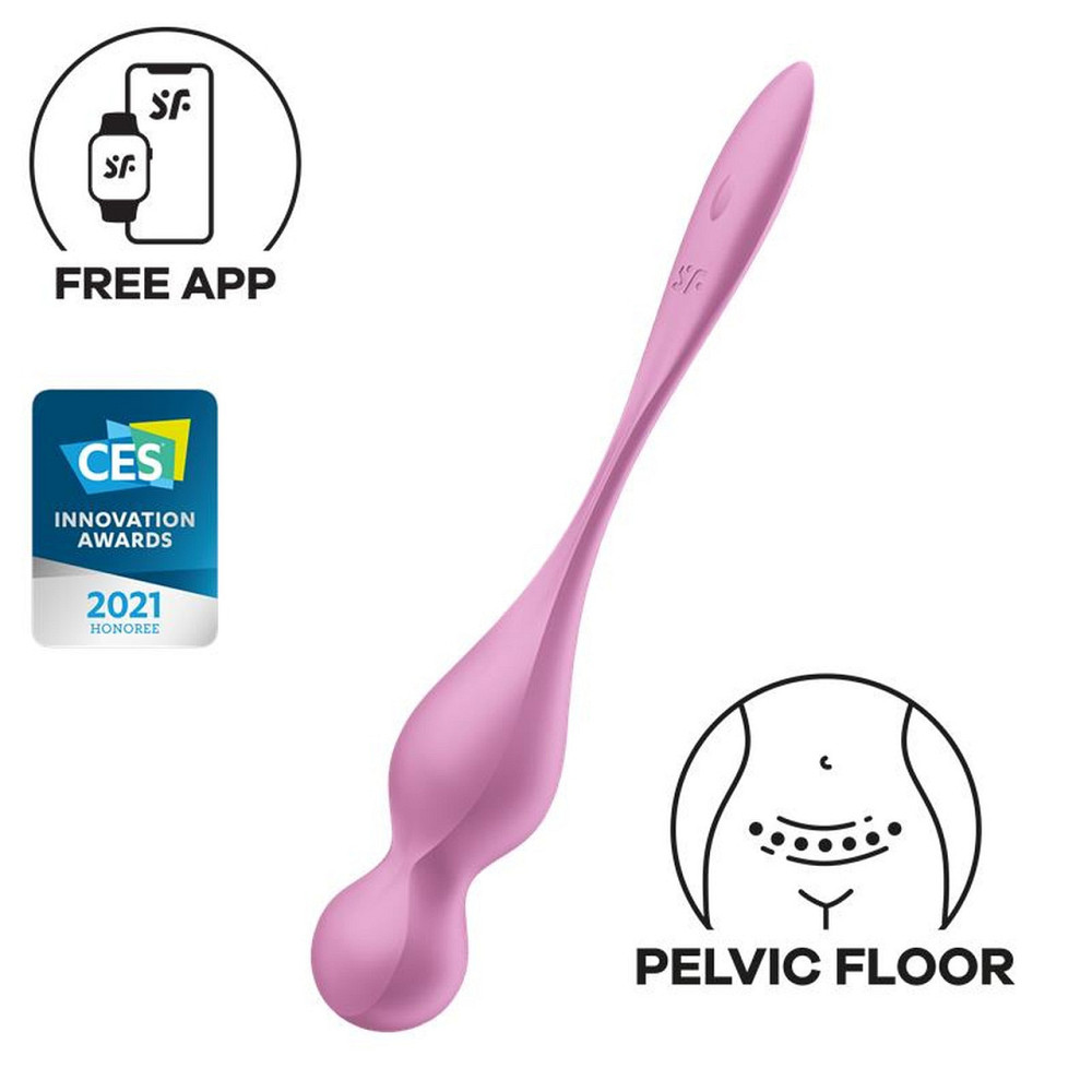 Вагінальні кульки з вібрацією Satisfyer Love Birds 1 pink, рожеві Sex Aura Київ - фото 5
