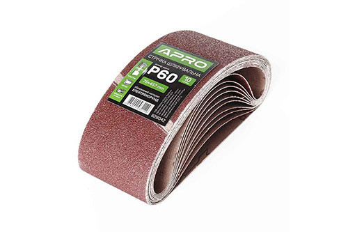 Стрічка шліфувальна нескінченна APRO P60 75×457мм (10 шт.) Рівне - фото 1