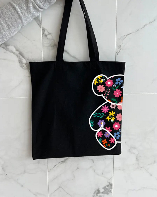 Екошопер BookOpt ВК4058 Ведмедик (Квіткові мрії) чорний Київ - фото 3