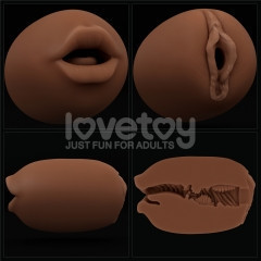 Мастурбатор - Slider Double-Ended Masturbator Mouth and Vagina Brown Sex Aura Киев - изображение 3