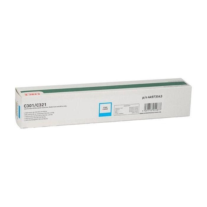 Тонер-картридж OKI C301/C321/MC332/MC342 Cyan 1,5K (44973543) Киев - изображение 1