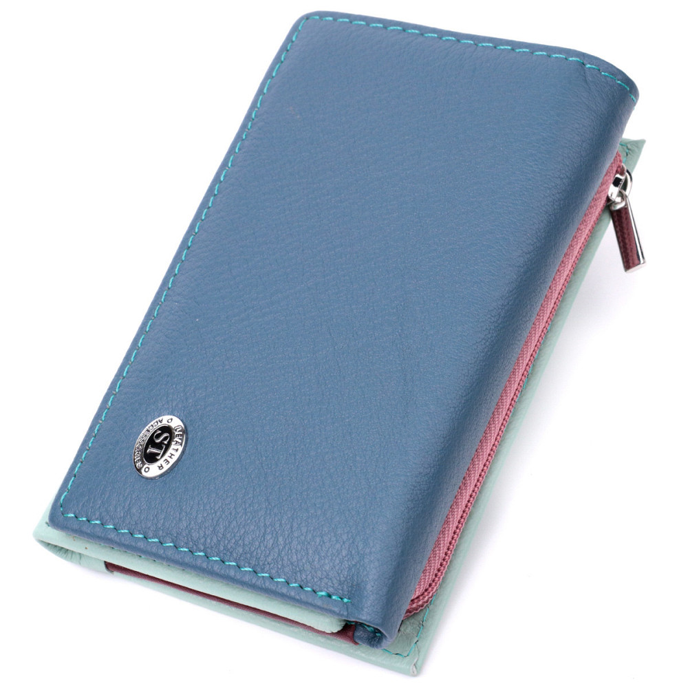 Современный женский кошелек из качественной натуральной кожи ST Leather 19459 Разноцветный Киев - изображение 4