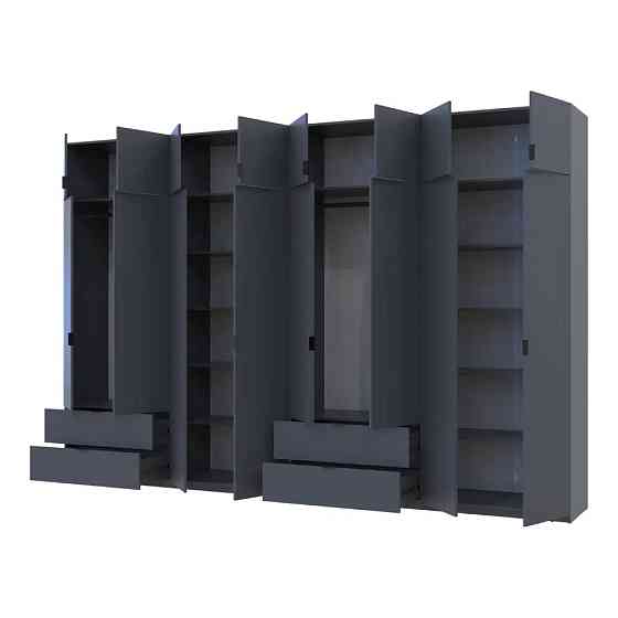 Шкаф для одежды Doros Лукас Графит 4+4 ДСП 360х50х240 DRS-011702 (42005145) Днепр