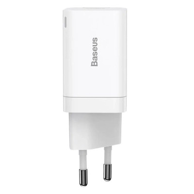 Зарядное устройство Baseus 1xUSB-C 30W + 1xUSB white (CCSUPP-E02) Винница - изображение 4