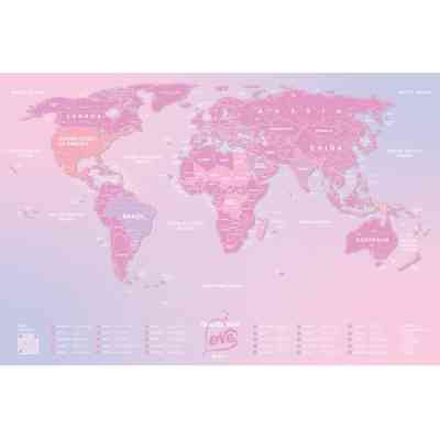 Скретч карта 1DEA.me Travel Map Love World английский (13104) Винница