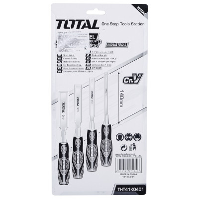 Стамеска Total 140 мм, 4шт. (THT41K0401) Винница - изображение 4