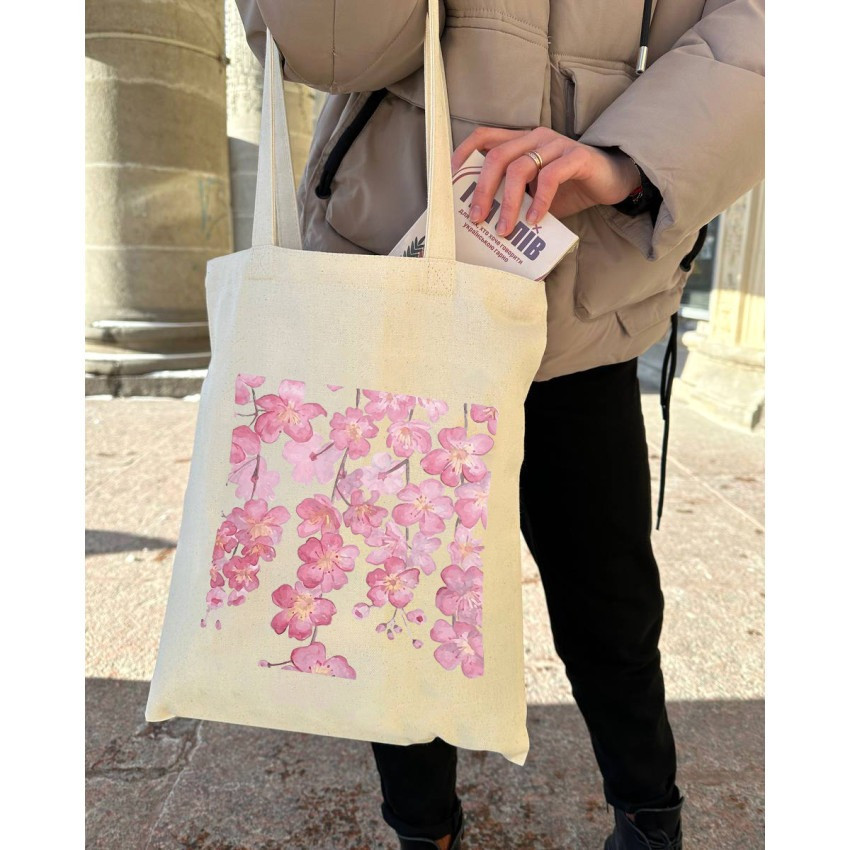 Екошопер BookOpt ВК4055 Сакура бежевий Київ - фото 10