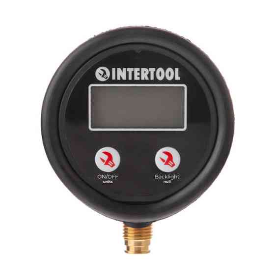 Цифровой манометр, 10 атм INTERTOOL PT-0501 Киев