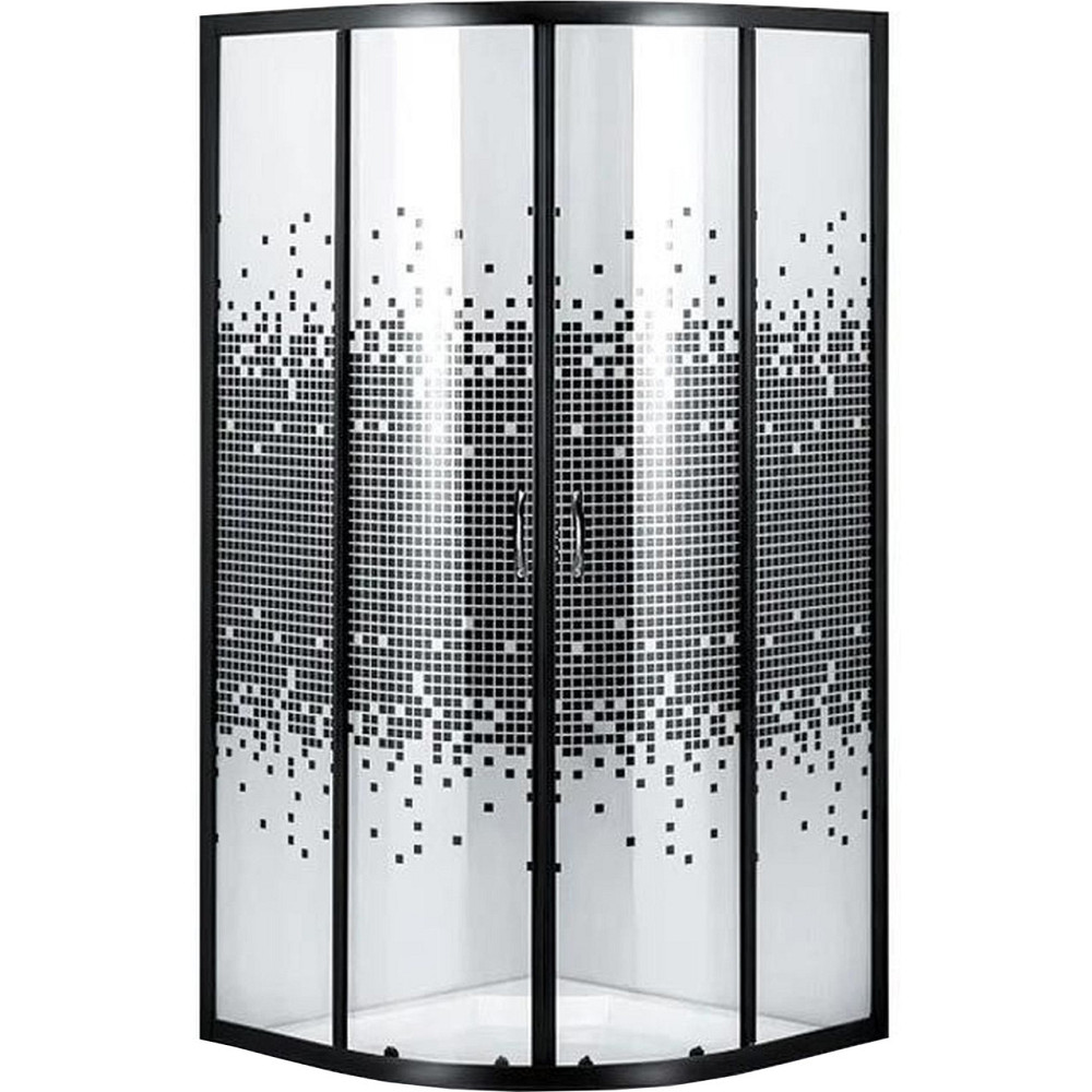 Душевая кабина полукруглая без поддона WISLA N90TB.Mosaic BRAVO (1уп.) Киев - изображение 1