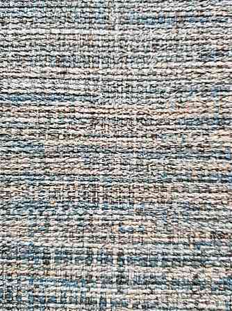 Шпалери вінілові на флізелін Sirpi AltaGamma Home 3 під тканину мішковину структурні бірюзові з коричневим Київ