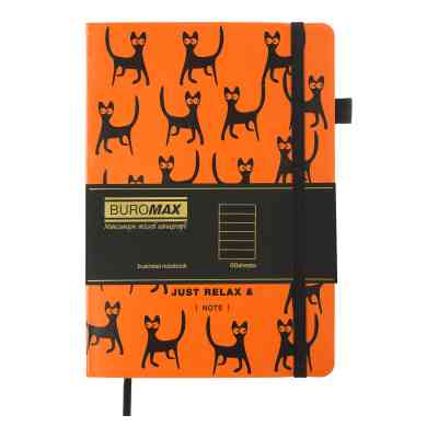 Книга записна Buromax RELAX А5 96 аркушів лінія, помаранчевий (BM.295201-11) Вінниця