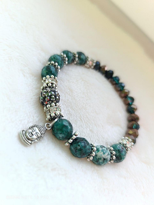 Браслет жіночій бірюза блакитний малахит яскравий  Pago Одеса - фото 2