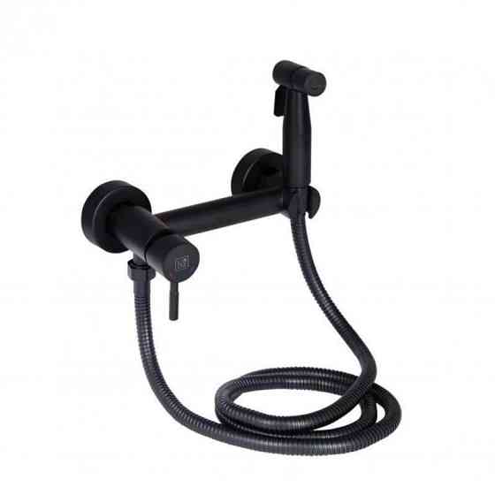 Набір для гігієнічного душу зі змішувачем Lidz Aria 02O-BES Black чорний Київ
