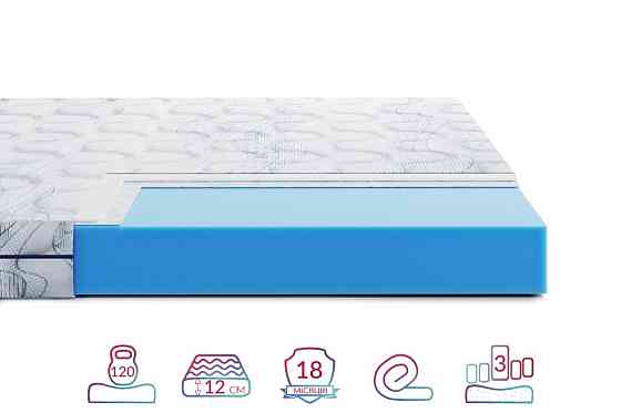Ортопедичний матрац Largo Opti Slim New/Ларго Опті Слім Нью (безпружинний) ТМ Нighfoam 80х160 Харків