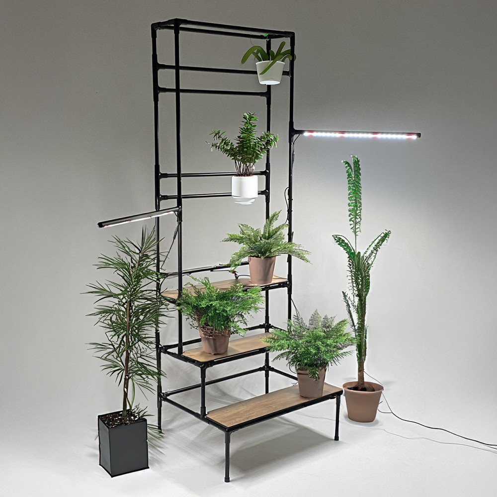 Багатоярусна підставка для квітів Barva Metalight з підсвічуванням LED фітолампами повного спектру м Борисполь - изображение 1