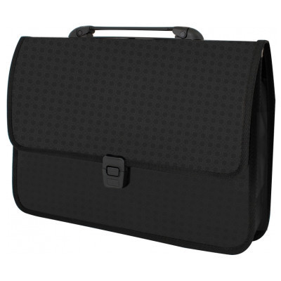 Папка - портфель Economix на застібці, фактура Вишиванка, чорний (E31641-01) Вінниця - фото 1