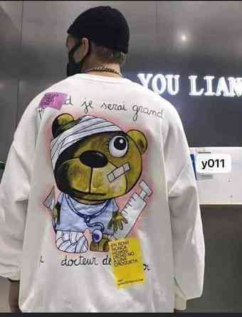 Свитшот белый мужской с принтом 2711524723 размер 50 Днепр